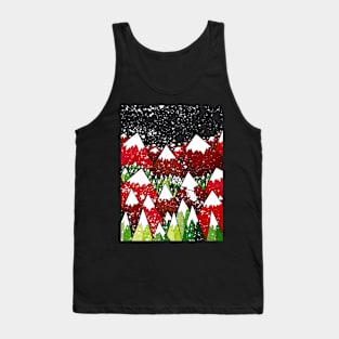 Christmas mountains Tank Top